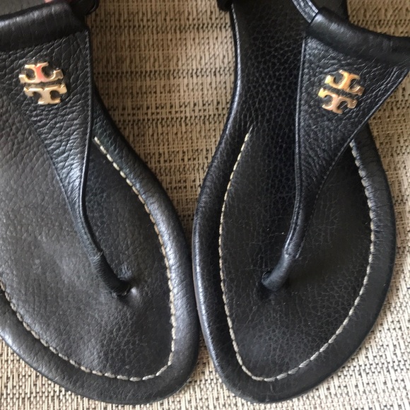 Tory Burch Shoes - Tory Burch black wedge sandals-SZ 7- LIKE 🆕